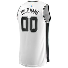 Fanatics - San Antonio Spurs Fast Break Custom Replica Jersey - Association Edition - White