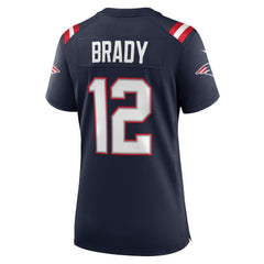 Tom Brady New England Patriots Women's Retired Game Jersey Navy - Nike