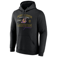 NBA - LeBron James Los Angeles Lakers Most Points in NBA History Pullover Hoodie - Black