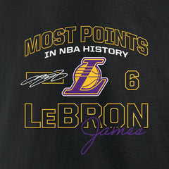 NBA - LeBron James Los Angeles Lakers Most Points in NBA History Pullover Hoodie - Black