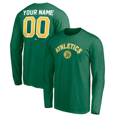 Athletics Personalized Cooperstown Collection Winning Streak Long Sleeve T-Shirt Clearance