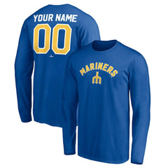 Seattle Mariners Personalized Cooperstown Collection Winning Streak Long Sleeve T-Shirt Lifestyle