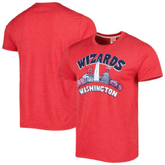 NBA - Washington Wizards Homage Unisex Hometown Hyper Local Tri-Blend T-Shirt - Red