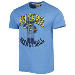 NBA - Indiana Pacers Homage Unisex Team Mascot Tri-Blend T-Shirt - Light Blue