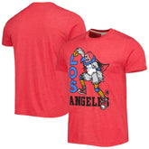 NBA - LA Clippers Homage Unisex Team Mascot Tri-Blend T-Shirt - Red