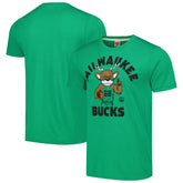 NBA - Milwaukee Bucks Homage Unisex Team Mascot Tri-Blend T-Shirt - Green