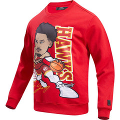 NBA - Trae Young Atlanta Hawks Pro Standard Avatar Pullover Sweatshirt - Red