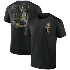 NBA - LeBron James Los Angeles Lakers - NBA All-Time Scoring Record T-Shirt - Black