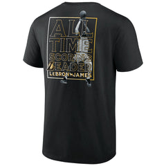 NBA - LeBron James Los Angeles Lakers - NBA All-Time Scoring Record T-Shirt - Black
