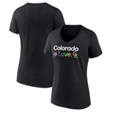 Colorado Rockies Women's City Pride V-Neck T-Shirt On Sale