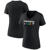 Philadelphia Phillies Women's City Pride V-Neck T-Shirt Clearance