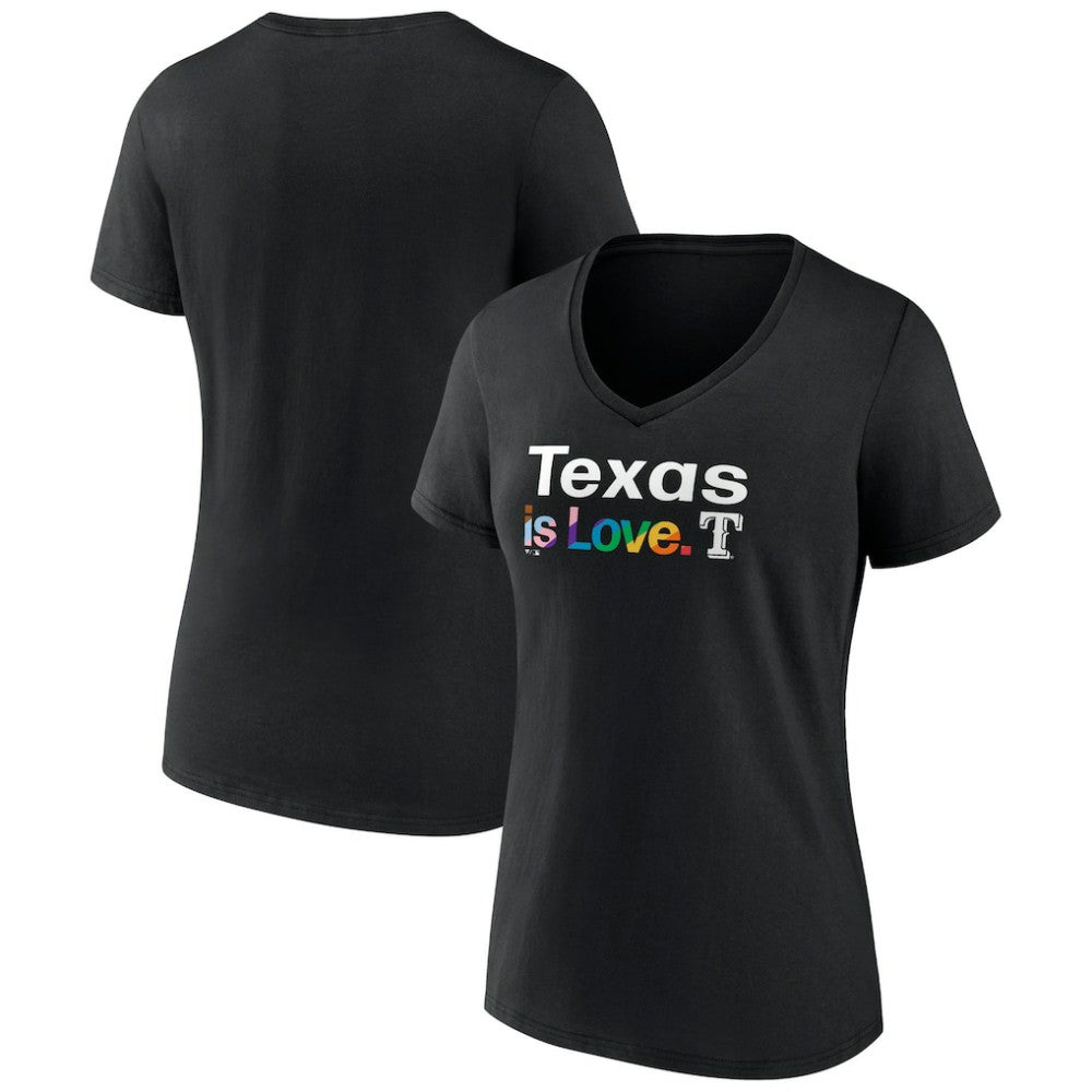 Texas Rangers Women's City Pride V-Neck T-Shirt for sale