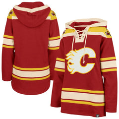 Calgary Flames - '47 Women's Superior Lacer Pullover Hoodie Red