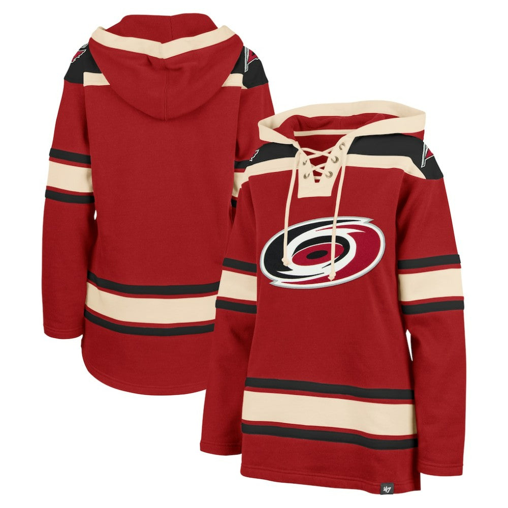 Carolina Hurricanes - '47 Women's Superior Lacer Pullover Hoodie Red