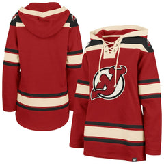 New Jersey Devils - '47 Women's Superior Lacer Pullover Hoodie Red