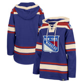 New York Rangers '47 Women's Superior Lacer Pullover Hoodie Blue