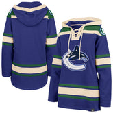 Vancouver Canucks - '47 Women's Superior Lacer Pullover Hoodie Blue