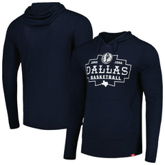 NBA - Dallas Mavericks Sportiqe Unisex Rowan Tri-Blend Long Sleeve Hoodie T-Shirt - Navy