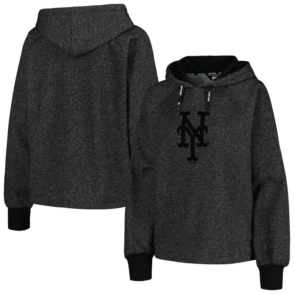 New York Mets DKNY Sport Women's Debbie Dolman Raglan Pullover Hoodie On Sale