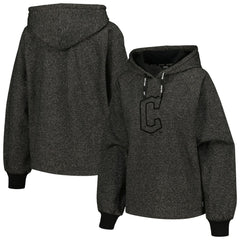 Cleveland Guardians DKNY Sport Women's Debbie Dolman Raglan Pullover Hoodie Lifestyle