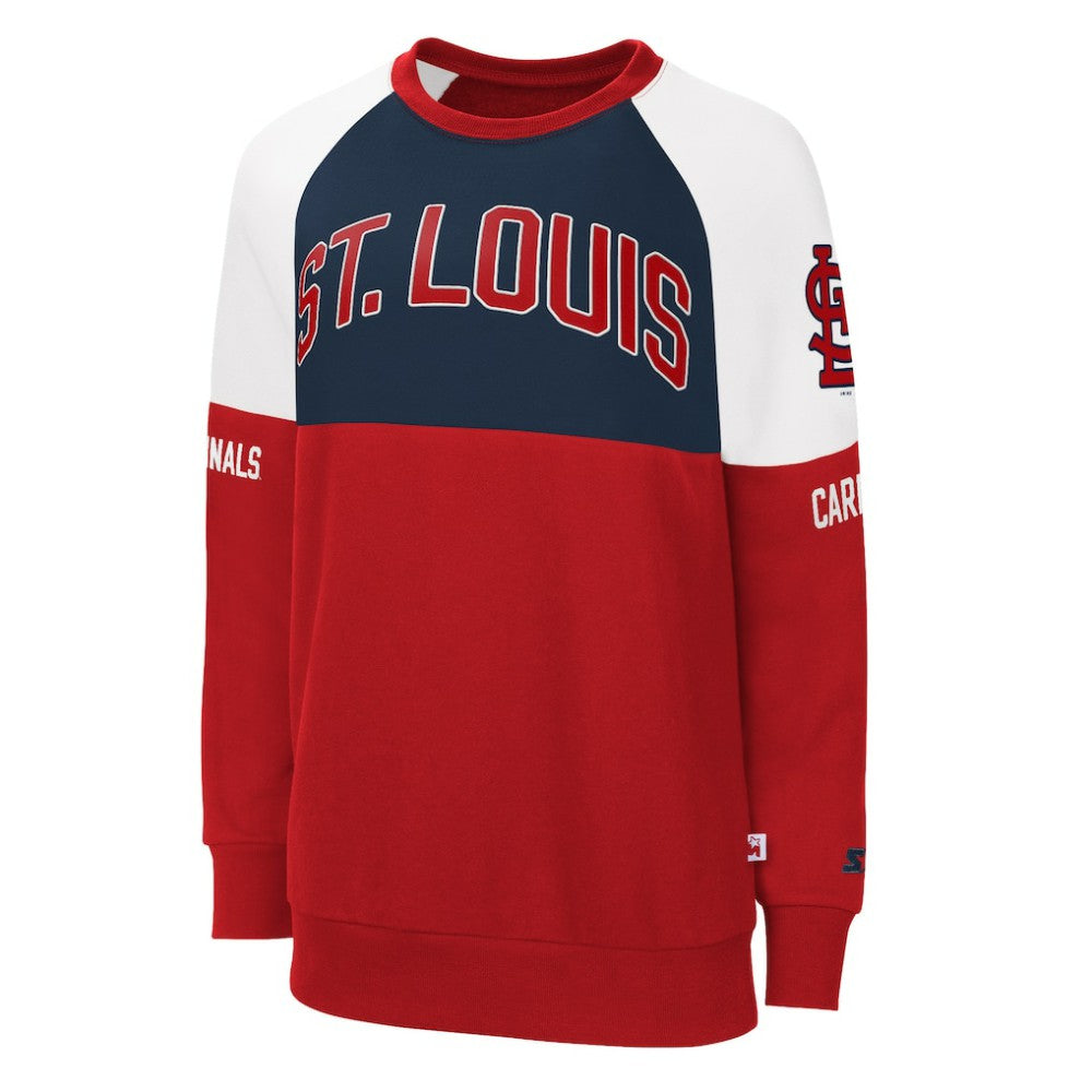 St. Louis Cardinals Starter Women's Baseline Raglan Pullover Sweatshirt Online