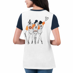 Houston Astros G-III 4Her by Carl Banks Women's Illustration Ringer T-Shirt for sale
