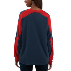 Boston Red Sox G-III 4Her by Carl Banks Women's Smash Raglan Long Sleeve T-Shirt On Sale