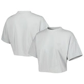 NBA - Chicago Bulls Lusso Women's Nola Faded Tonal Cropped T-Shirt - Gray
