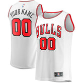 Fanatics - Chicago Bulls Youth Fast Break Replica Custom Jersey - Association Editi- White