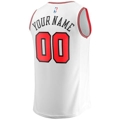 Fanatics - Chicago Bulls Youth Fast Break Replica Custom Jersey - Association Editi- White