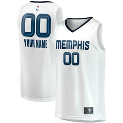 Fanatics - Memphis Grizzlies Youth Fast Break Replica Custom Jersey - Association Edition - White