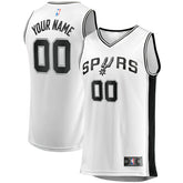 Fanatics - San Antonio Spurs Youth Fast Break Replica Custom Jersey - Association Edition - White