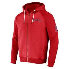 Los Angeles Angels Darius Rucker Collection by Fanatics Raglan Full-Zip Hoodie Lifestyle