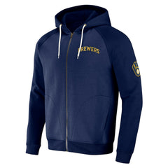 Milwaukee Brewers Darius Rucker Collection by Fanatics Raglan Full-Zip Hoodie Online