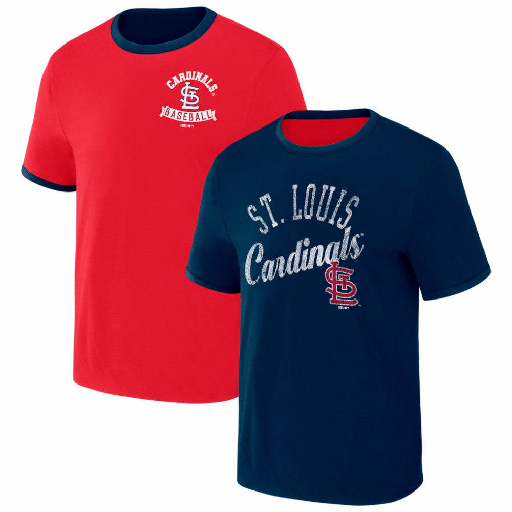 St. Louis Cardinals Darius Rucker Collection by Fanatics Two-Way Ringer Reversible T-Shirt Clearance