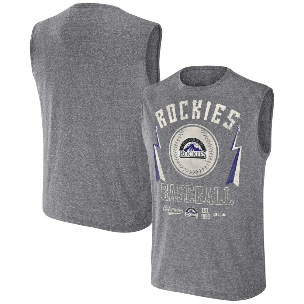 Colorado Rockies Darius Rucker Collection by Fanatics Relaxed-Fit Muscle Tank Top discount