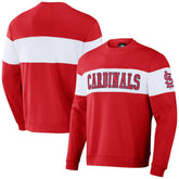 St. Louis Cardinals Darius Rucker Collection by Fanatics Stripe Pullover Sweatshirt Clearance