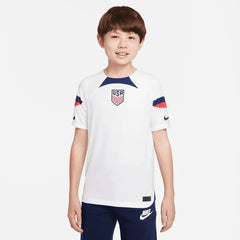 2022-23 USA Home Youth Soccer Jersey White-Loyal Blue | Nike Discount