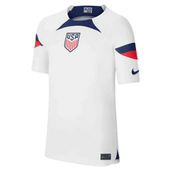2022-23 USA Home Youth Soccer Jersey White-Loyal Blue | Nike Discount