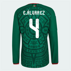 2026 Mexico Men's Authentic Home Long-Sleeve Soccer Jersey | Adidas Discount
