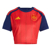 2026 Spain Women's Stadium Home Cropped Soccer Jersey | Adidas Sports