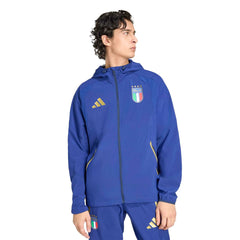 2026 Italy Men's Tiro Travel Full Zip Windbreaker | Adidas Sports