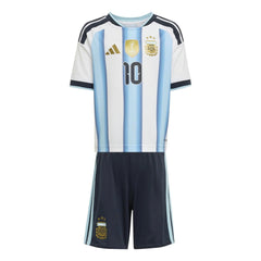 2026 Argentina Kid's Home Messi #10 Mini Kit | Adidas Sale