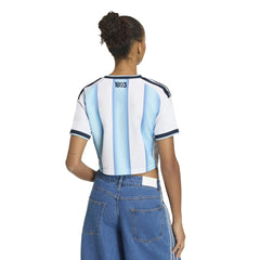 2026 Argentina Women's Stadium Home Cropped Soccer Jersey | Adidas Sale
