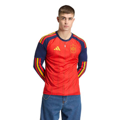 2026 Spain Men's Stadium Home Long-Sleeve Soccer Jersey | Adidas Online