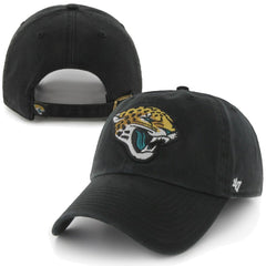 47 Brand Jacksonville Jaguars New Logo Clean-Up Adjustable Slouch Hat Black - 47 brand