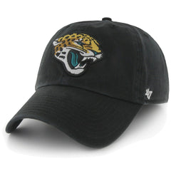 47 Brand Jacksonville Jaguars New Logo Clean-Up Adjustable Slouch Hat Black - 47 brand
