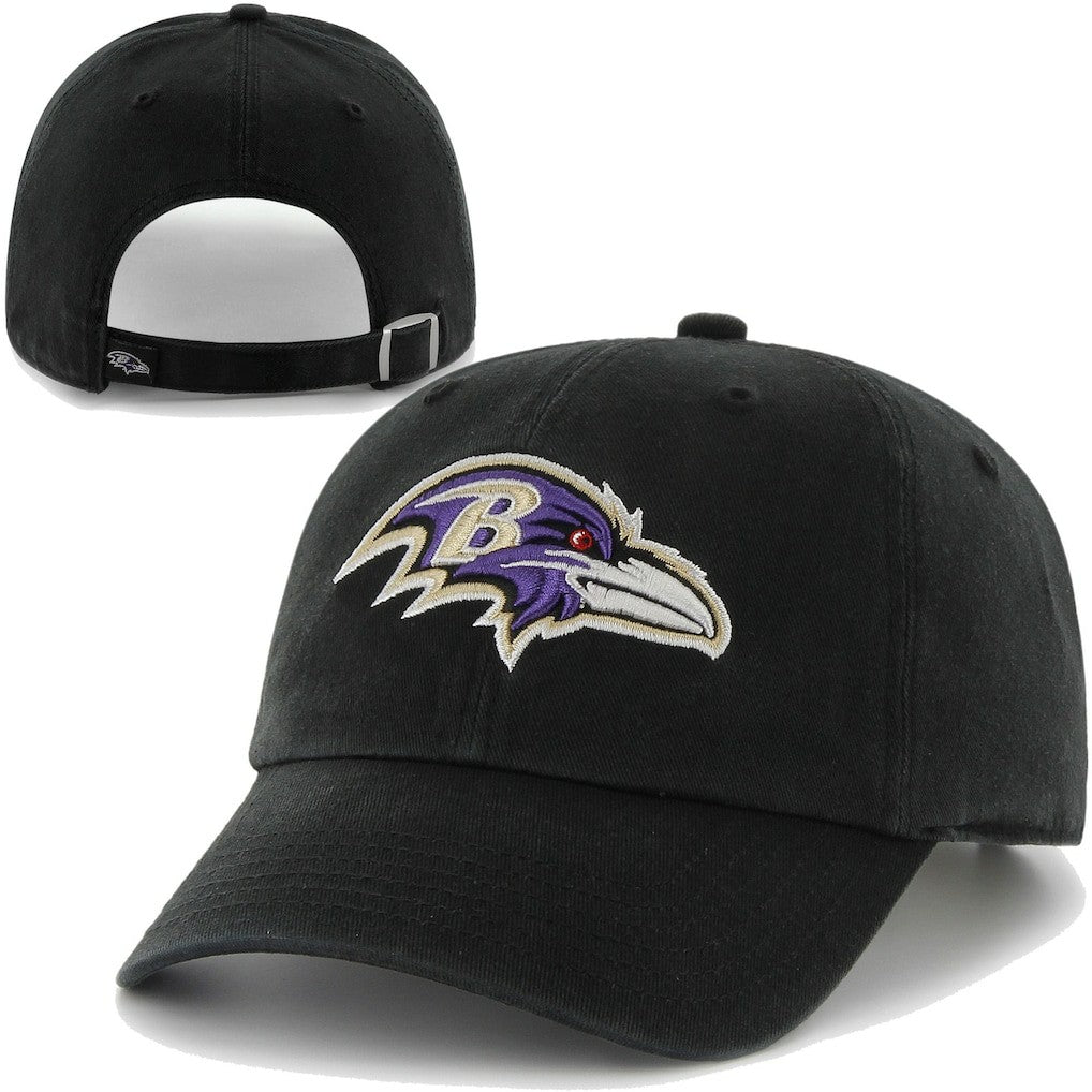 47 Brand Baltimore Ravens Clean Up Adjustable Hat Black - 47 brand