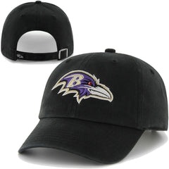 47 Brand Baltimore Ravens Clean Up Adjustable Hat Black - 47 brand
