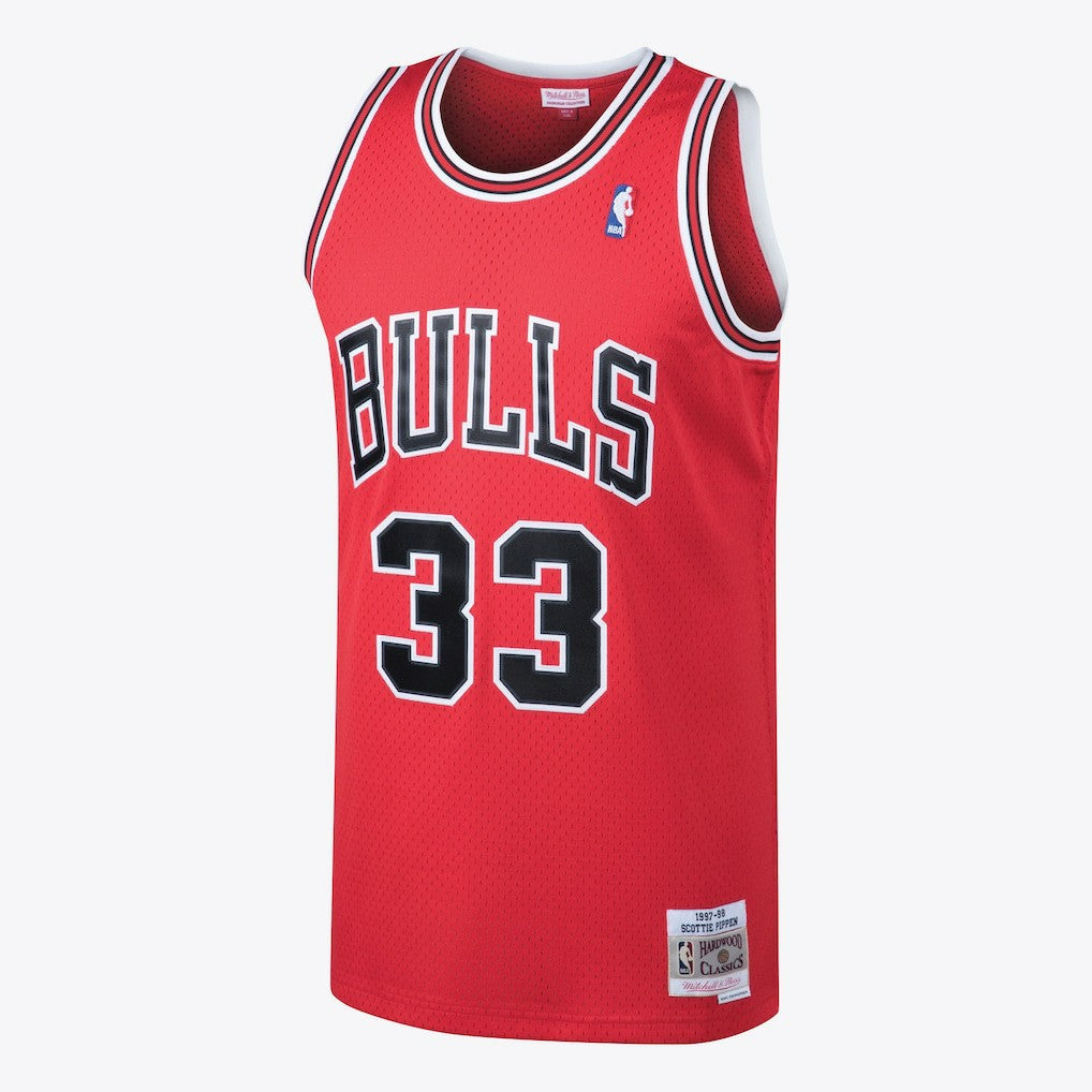 NBA - Chicago Bulls Scottie Pippen 1997 Hardwood Classics Road Swingman Jersey - Red - Mens